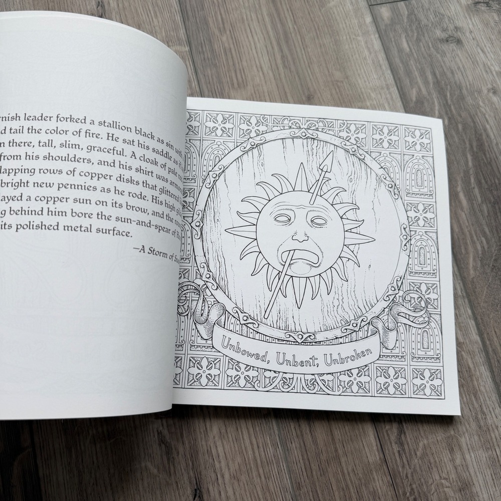 Game of Thrones Coloring Book Paperback Multicolor Fantasy George R R Martin - Picture 6 of 6